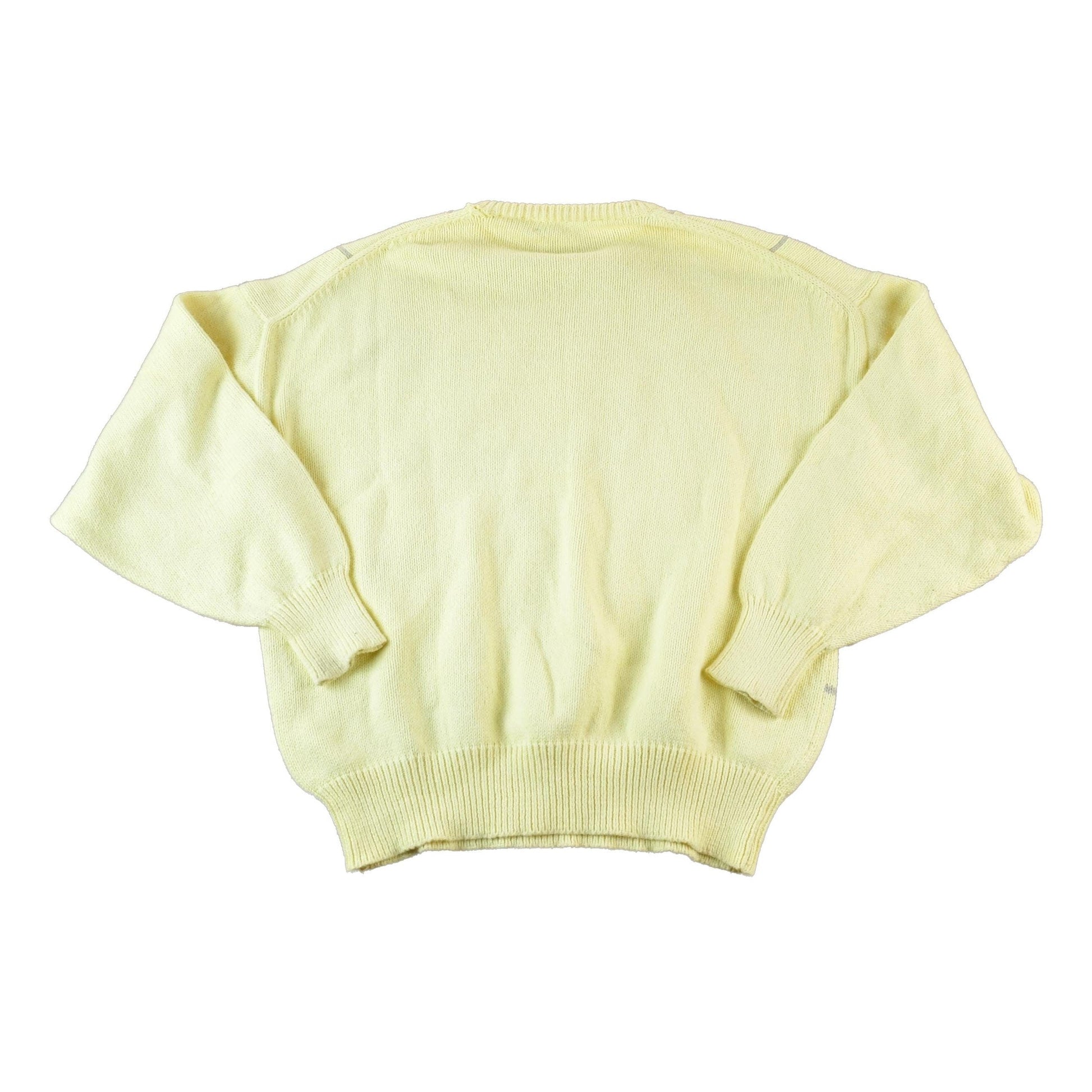 Vintage 1990s Harry Rosen Knit Abstract Pattern Crewneck Sweater Made In ItalyMen's Medium from propervintagecanada