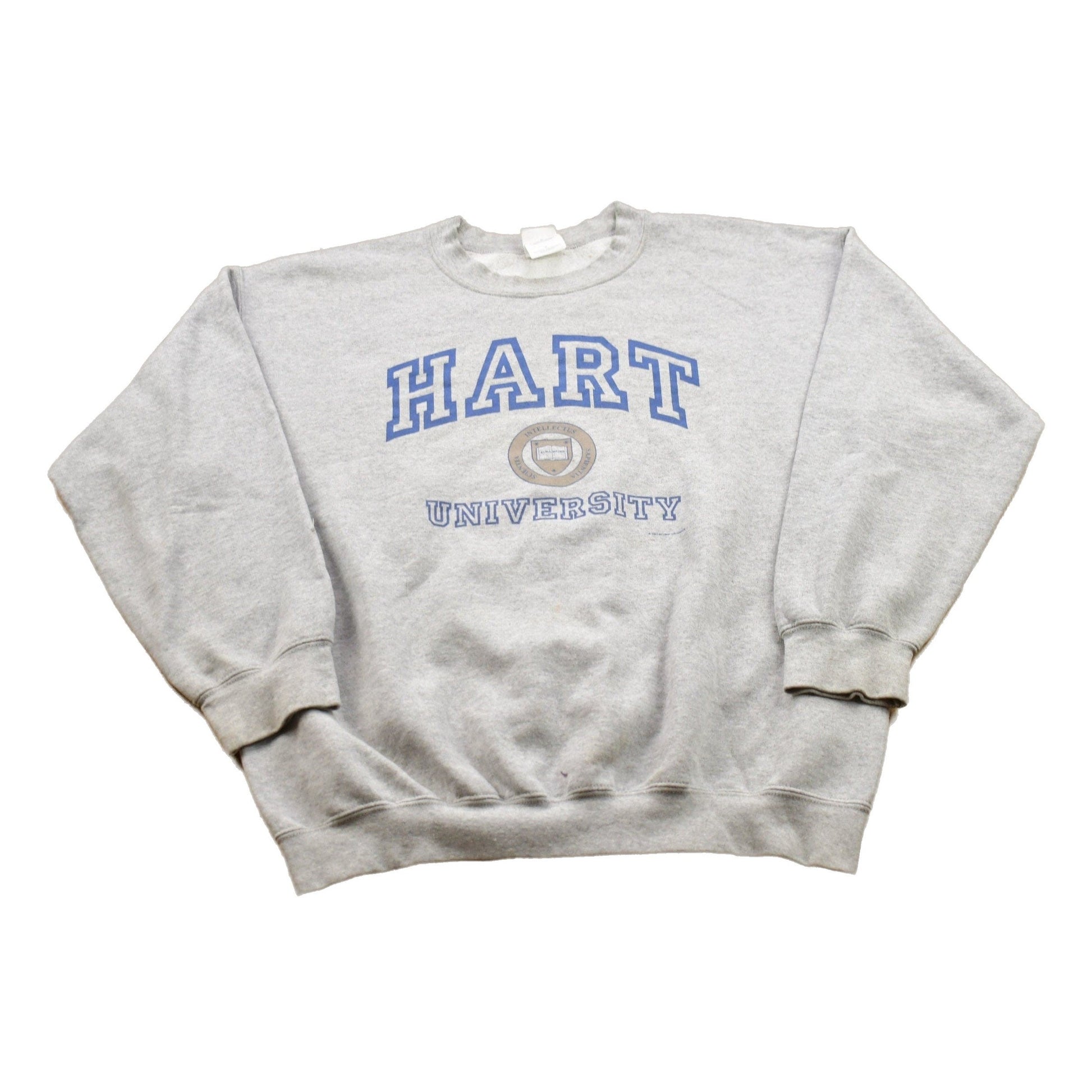 Vintage 1990s Hart University Collegiate Crewneck Men's Large from propervintagecanada