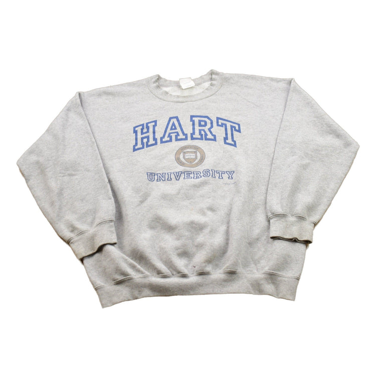 Vintage 1990s Hart University Collegiate Crewneck Men's Large from propervintagecanada