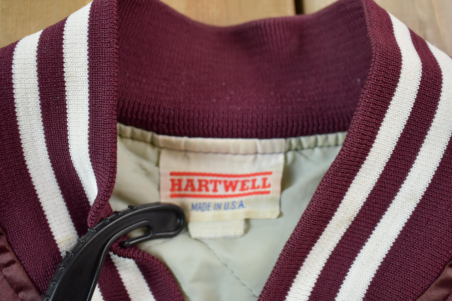 Vintage 1990s Hartwell Religious Satin Bomber Jacket Men's 2XL from propervintagecanada