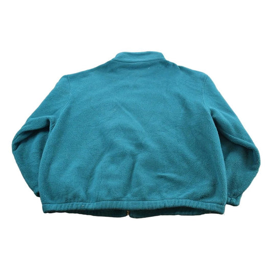 Vintage 1990s Hartwell Viasport Teal Full Zip Fleece Sweater Men's 2XL from propervintagecanada