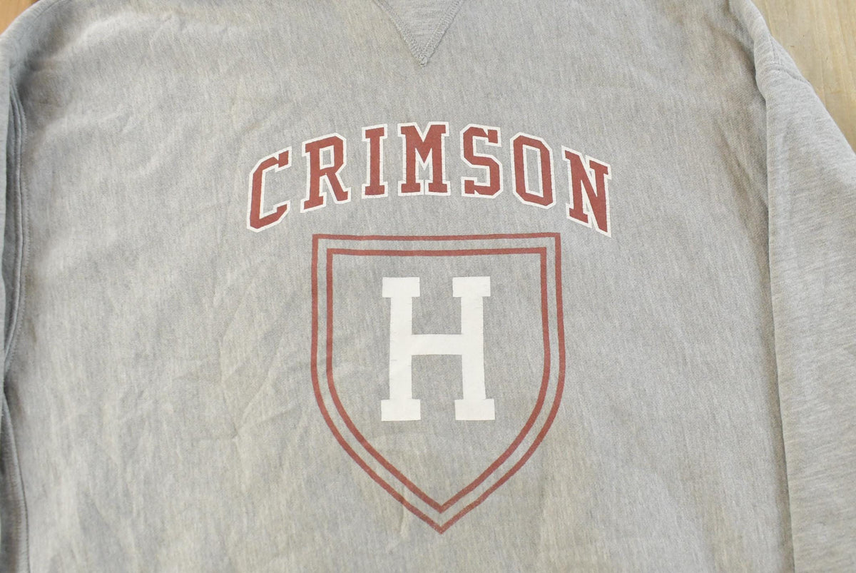 Vintage 1990s Harvard Crimson University Collegiate Hoodie Men's M from propervintagecanada