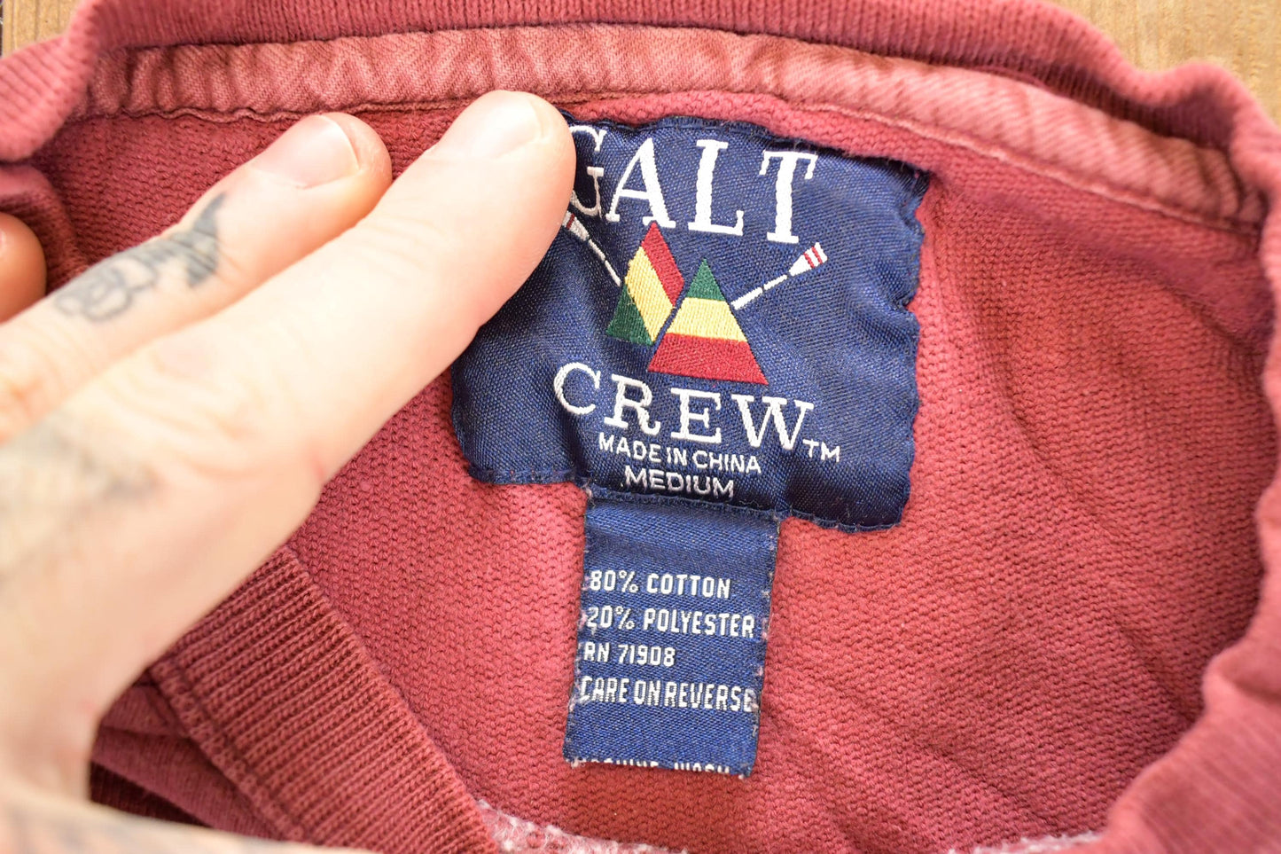 Vintage 1990s Harvard Crimson University Crewneck Sweater Men's L from propervintagecanada