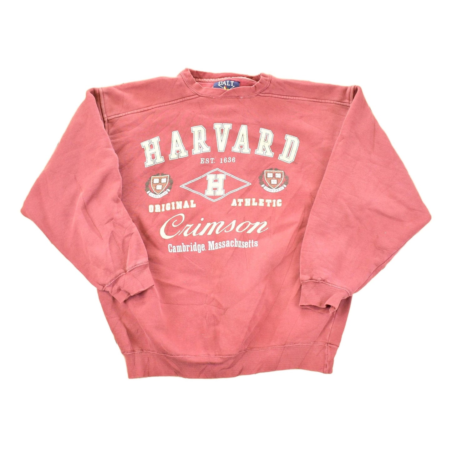Vintage 1990s Harvard Crimson University Crewneck Sweater Men's L from propervintagecanada