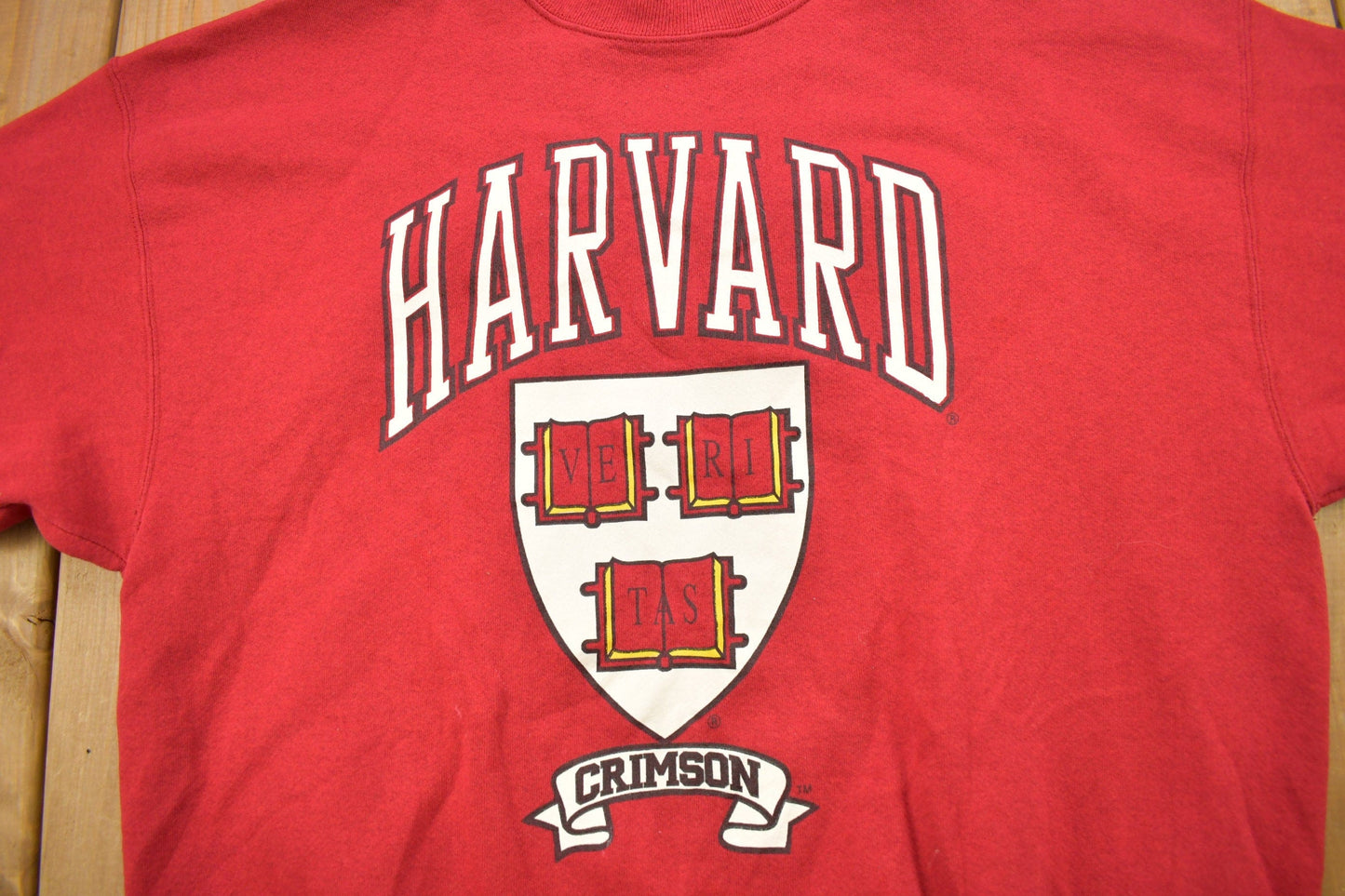 Vintage 1990s Harvard University Crimson Collegiate Heavy Weight Crewneck / Made In USA / Vintage Harvard / Sportswear / Americana from propervintagecanada
