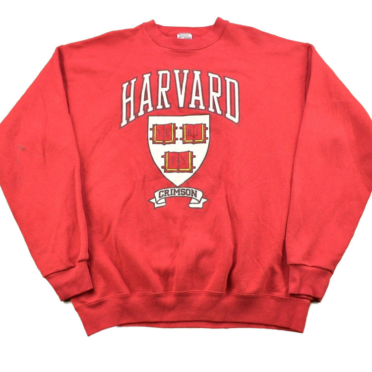 Vintage 1990s Harvard University Crimson Collegiate Heavy Weight Crewneck / Made In USA / Vintage Harvard / Sportswear / Americana from propervintagecanada