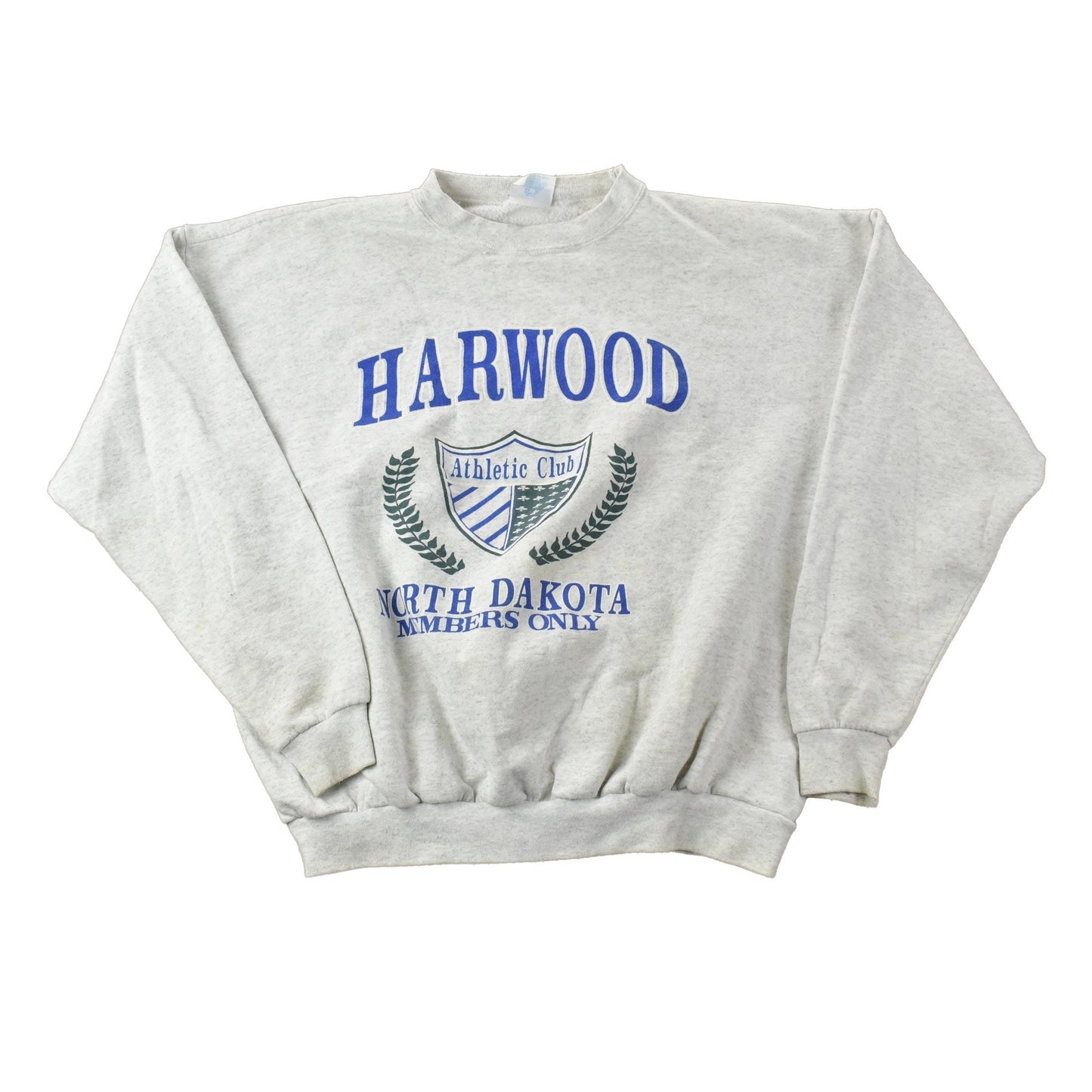 Vintage 1990s Harwood North Dakota University Collegiate Crewneck / Embroidered / NCAA Sweatshirt / Sportswear / Americana from propervintagecanada