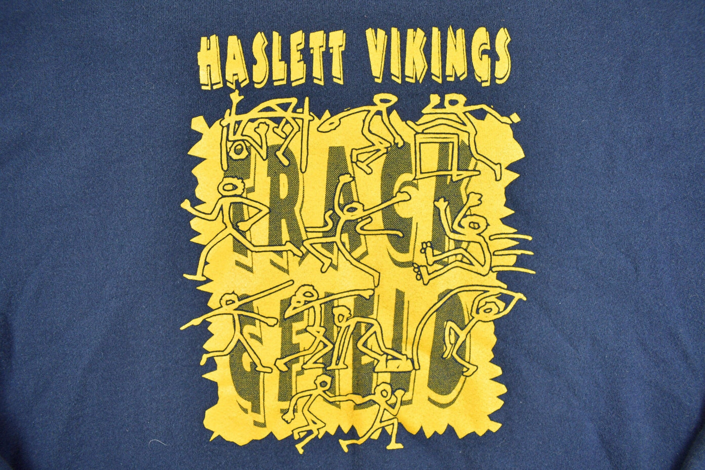 Vintage 1990s Haslett Vikings High School Collegiate Crewneck Men's Large from propervintagecanada