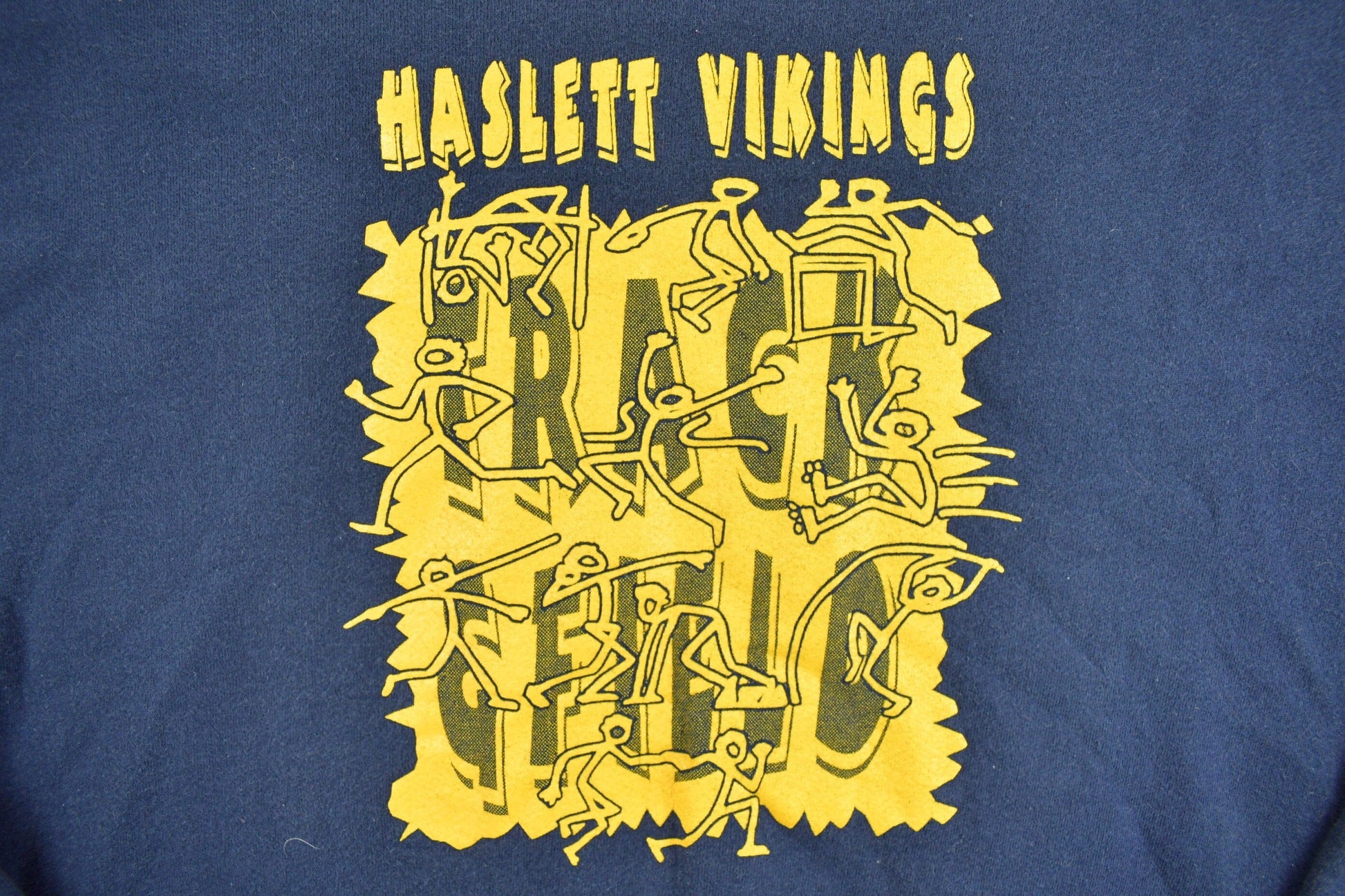 Vintage 1990s Haslett Vikings High School Collegiate Crewneck Men's Large from propervintagecanada