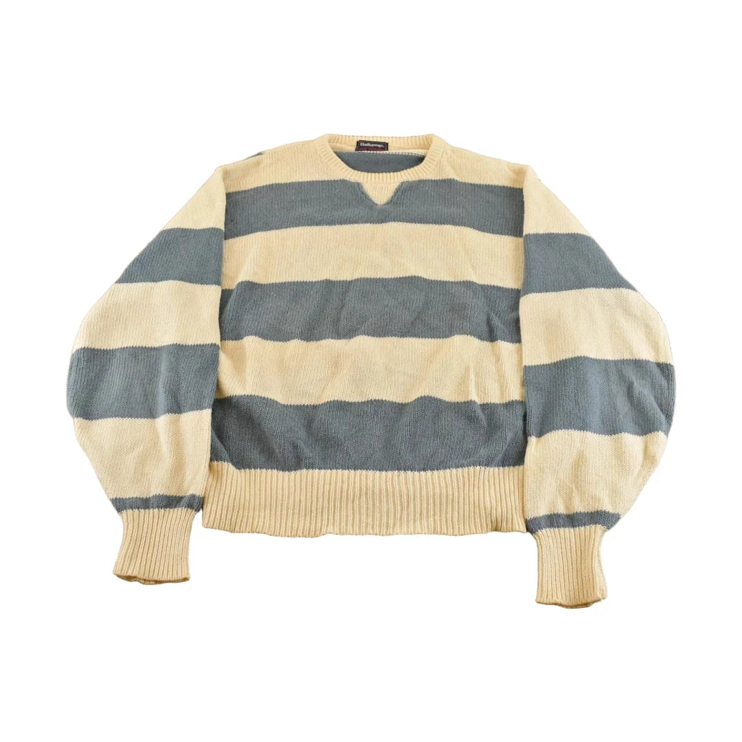 Vintage 1990s Hathaway Jack Nicklaus Golf Striped Knit Sweater Men's M from propervintagecanada