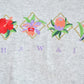 Vintage 1990s Hawaii Embroidered Floral Souvenir Crewneck Sweatshirt Made In USA Men's Large from propervintagecanada