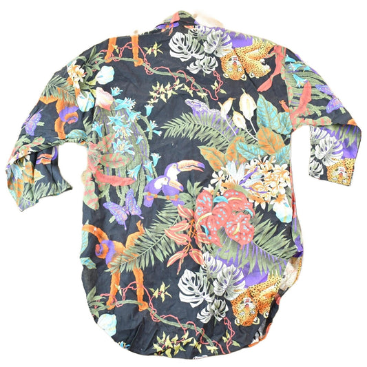 Vintage 1990s Hawaiian AOP Button Up Shirt Womens L from propervintagecanada