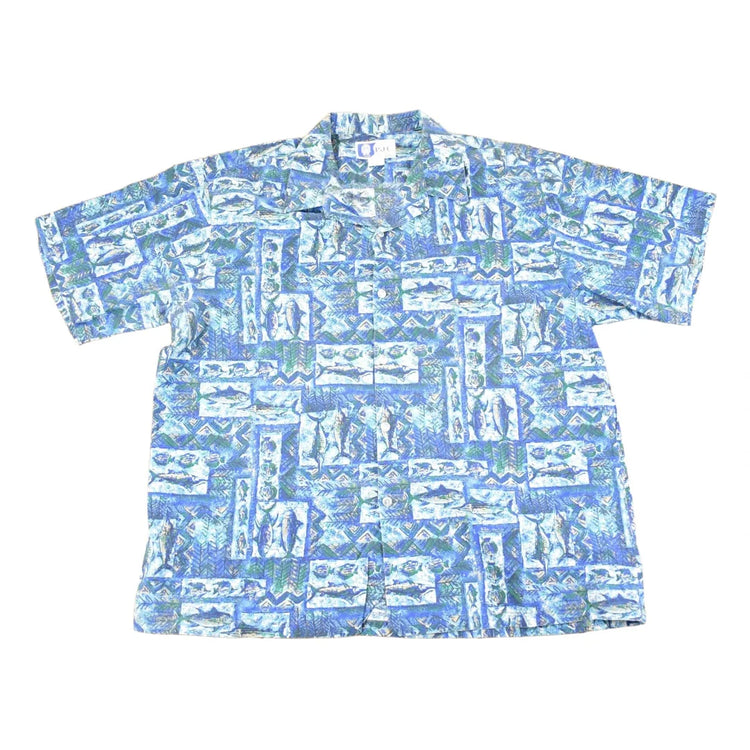 Vintage 1990s Hawaiian Genuine Button Up Shirt Men's XL from propervintagecanada