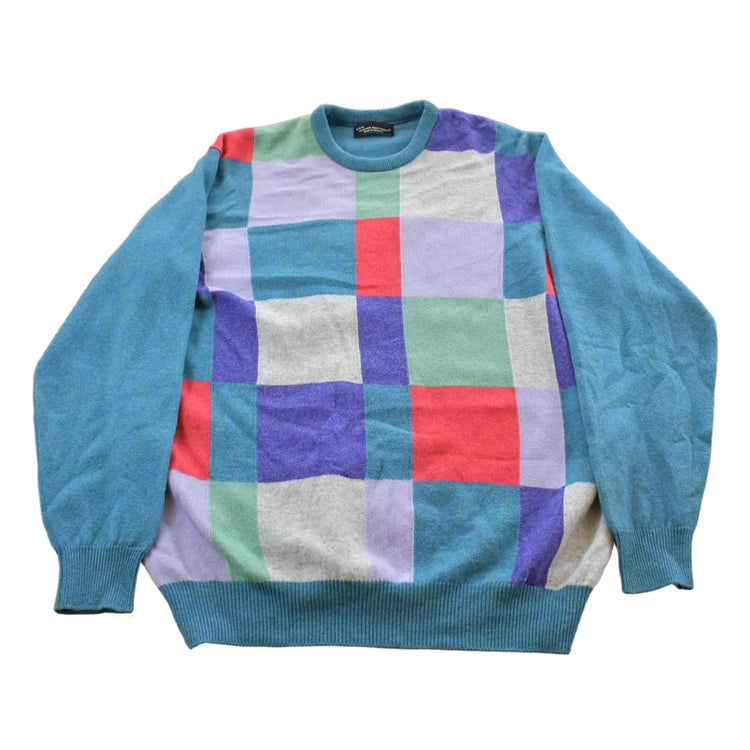 Vintage 1990s Hawick Knitwear Wool Knit Sweater Men's Large from propervintagecanada