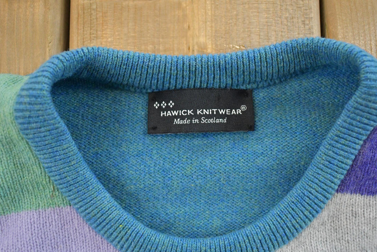 Vintage 1990s Hawick Knitwear Wool Knit Sweater Men's Large from propervintagecanada