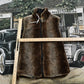 Vintage 1990s Hawke & Co Outfitter Faux Fur Full Zip Vest from propervintagecanada