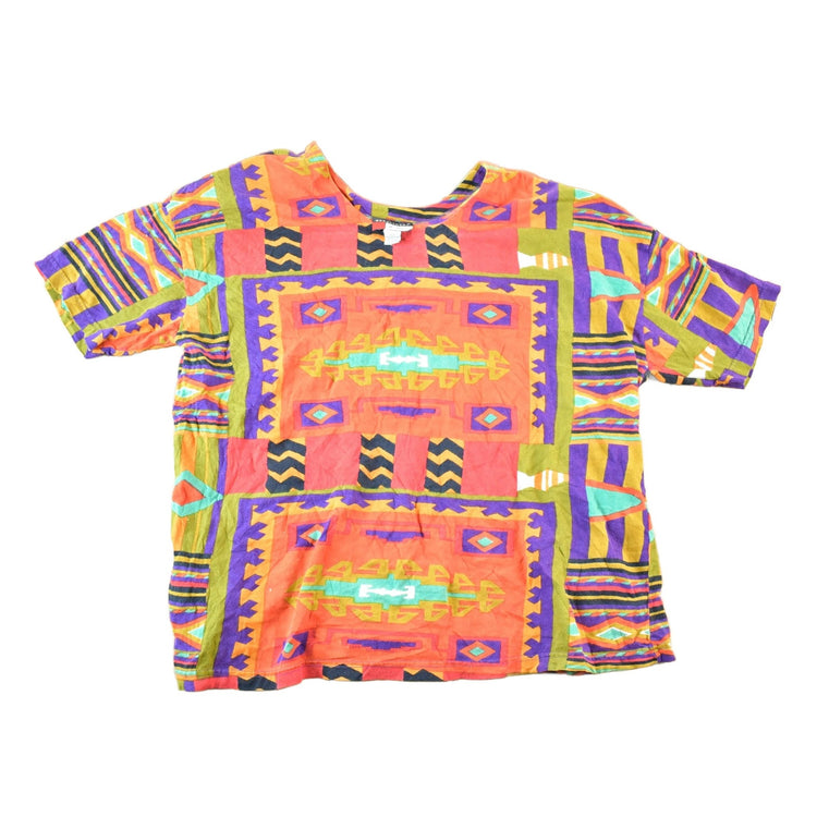 Vintage 1990s Headliners For Women Souvenir Abstract Print T-Shirt Womens XL from propervintagecanada