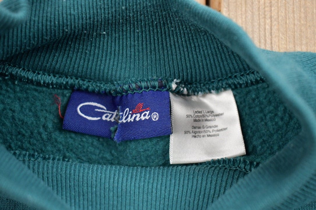 Vintage 1990s Heart Theme Crewneck Sweater from propervintagecanada