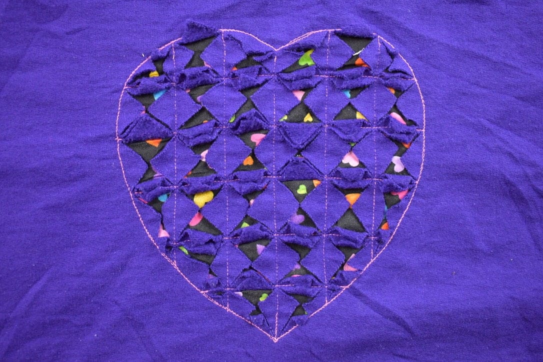 Vintage 1990s Heart Theme Crewneck Sweater Men's 2XL from propervintagecanada