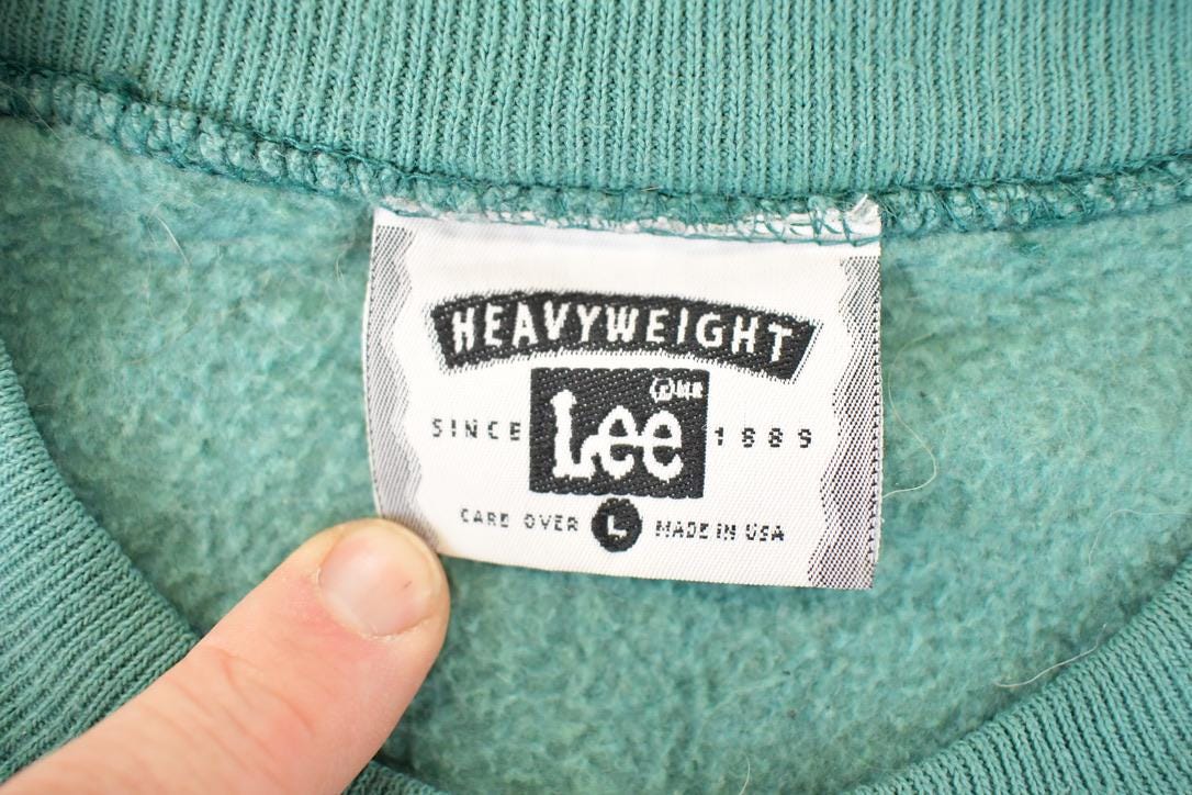 Vintage 1990s Heavyweight Lee Blank Crewneck Sweatshirt Mens L from propervintagecanada