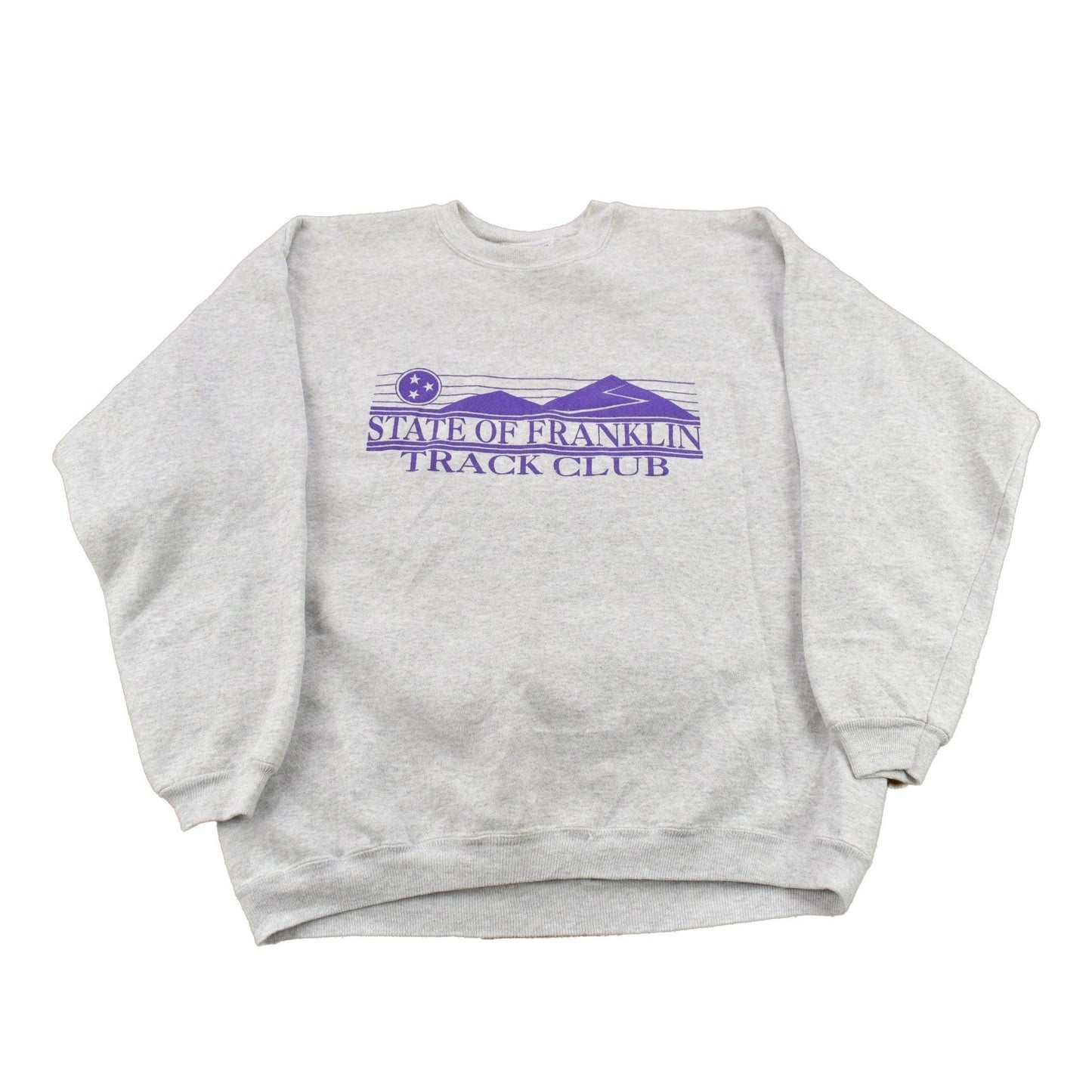 Vintage 1990s Heavyweight State of Franklin Track Club / University Collegiate Crewneck / NCAA Sweatshirt Sportswear Americana Made in USA from propervintagecanada