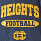 Vintage 1990s Heights Football Crewneck Sweatshirt Men's 2XL from propervintagecanada