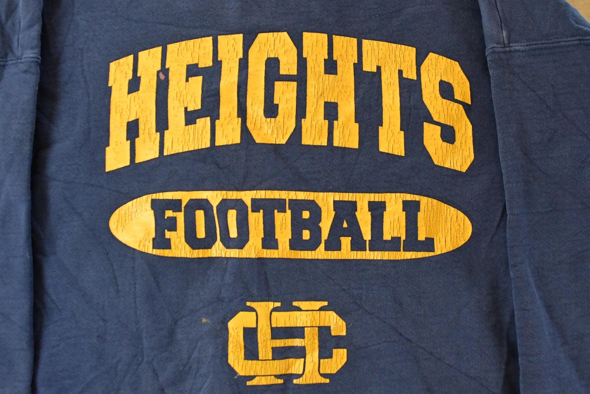 Vintage 1990s Heights Football Crewneck Sweatshirt Men's 2XL from propervintagecanada