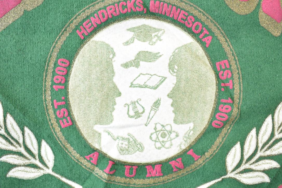Vintage 1990s Hendricks University Collegiate Crewneck Men's Large from propervintagecanada