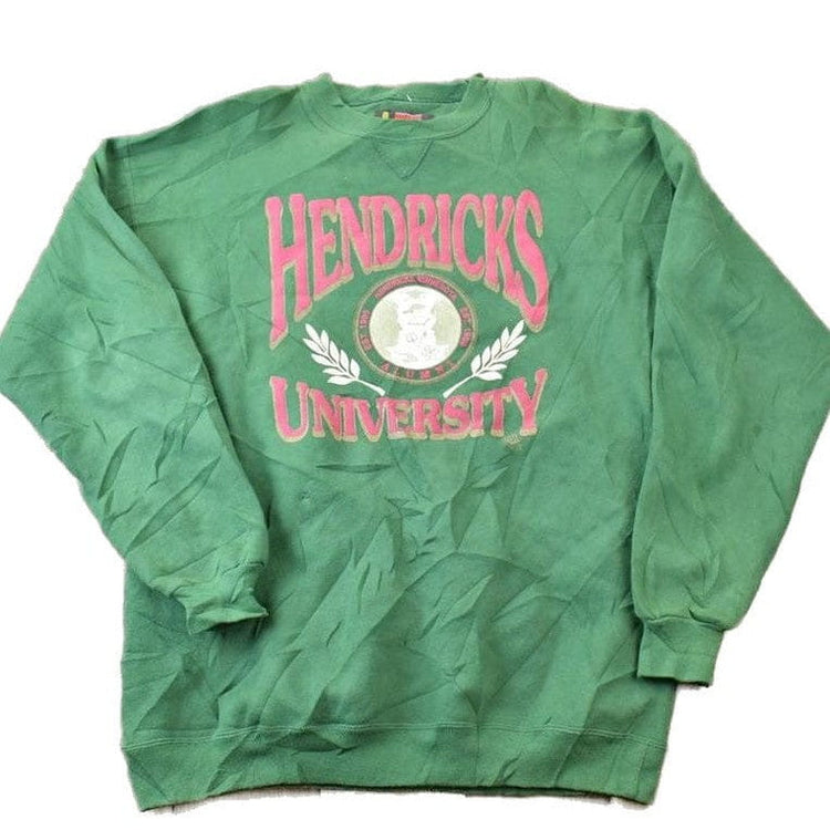 Vintage 1990s Hendricks University Collegiate Crewneck Men's Large from propervintagecanada