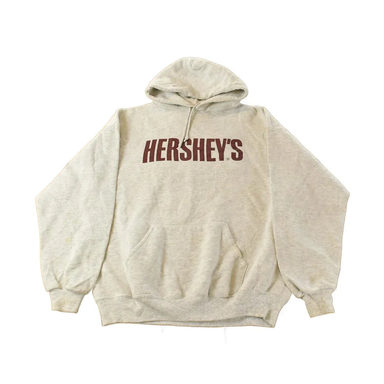 Vintage 1990s Hershey Chocolate Graphic Hoodie Sweatshirt Men's Large from propervintagecanada