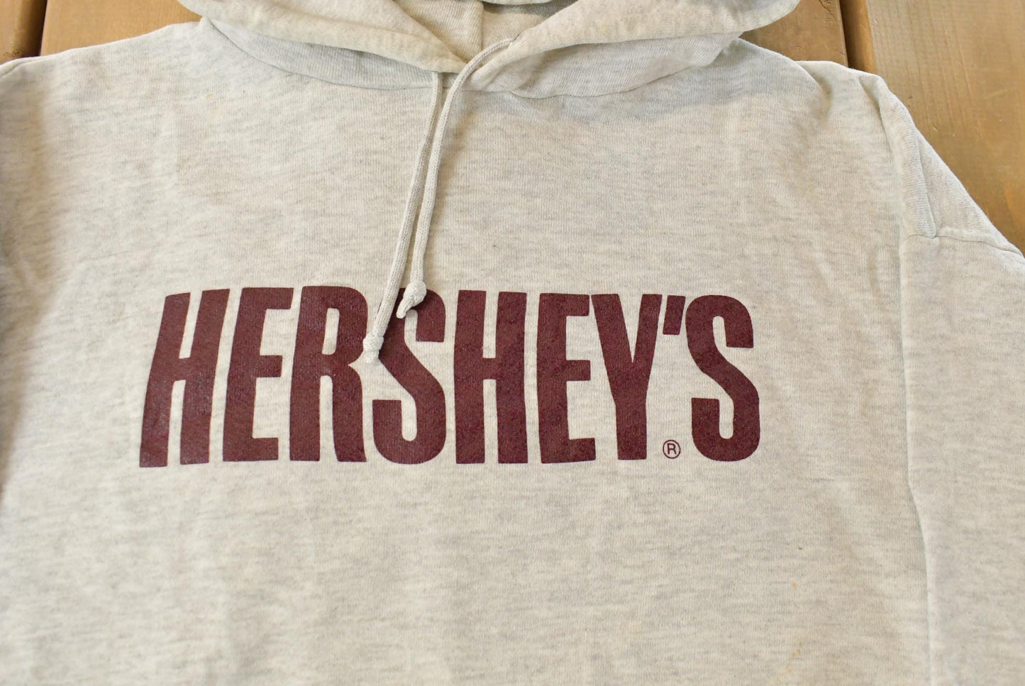 Vintage 1990s Hershey Chocolate Graphic Hoodie Sweatshirt Men's Large from propervintagecanada