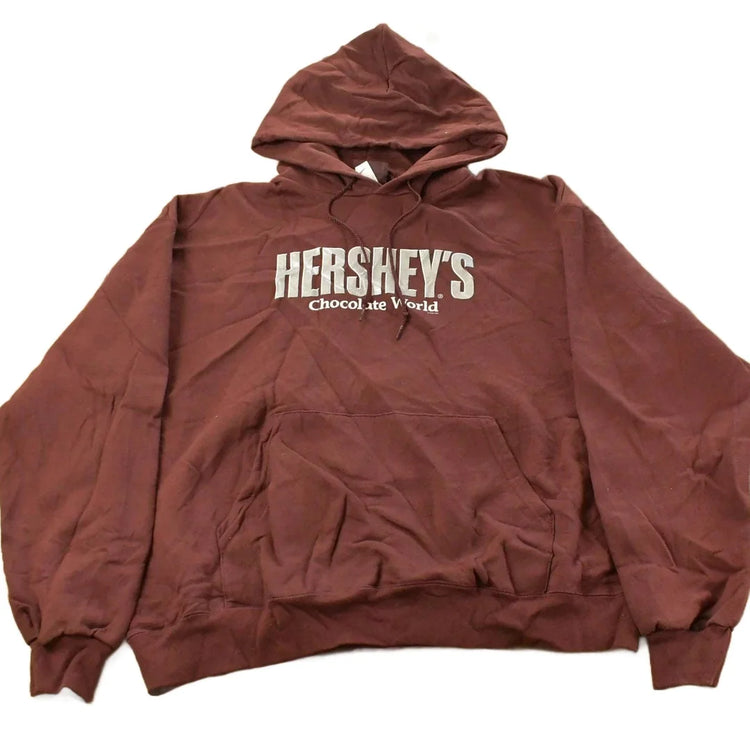 Vintage 1990s Hershey Chocolate Graphic Hoodie Sweatshirt Men's XL from propervintagecanada