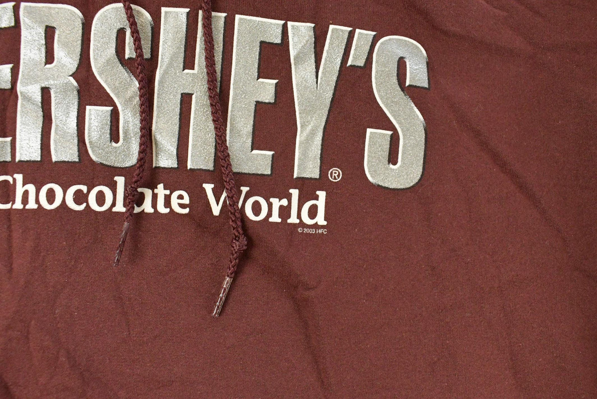 Vintage 1990s Hershey Chocolate Graphic Hoodie Sweatshirt Men's XL from propervintagecanada