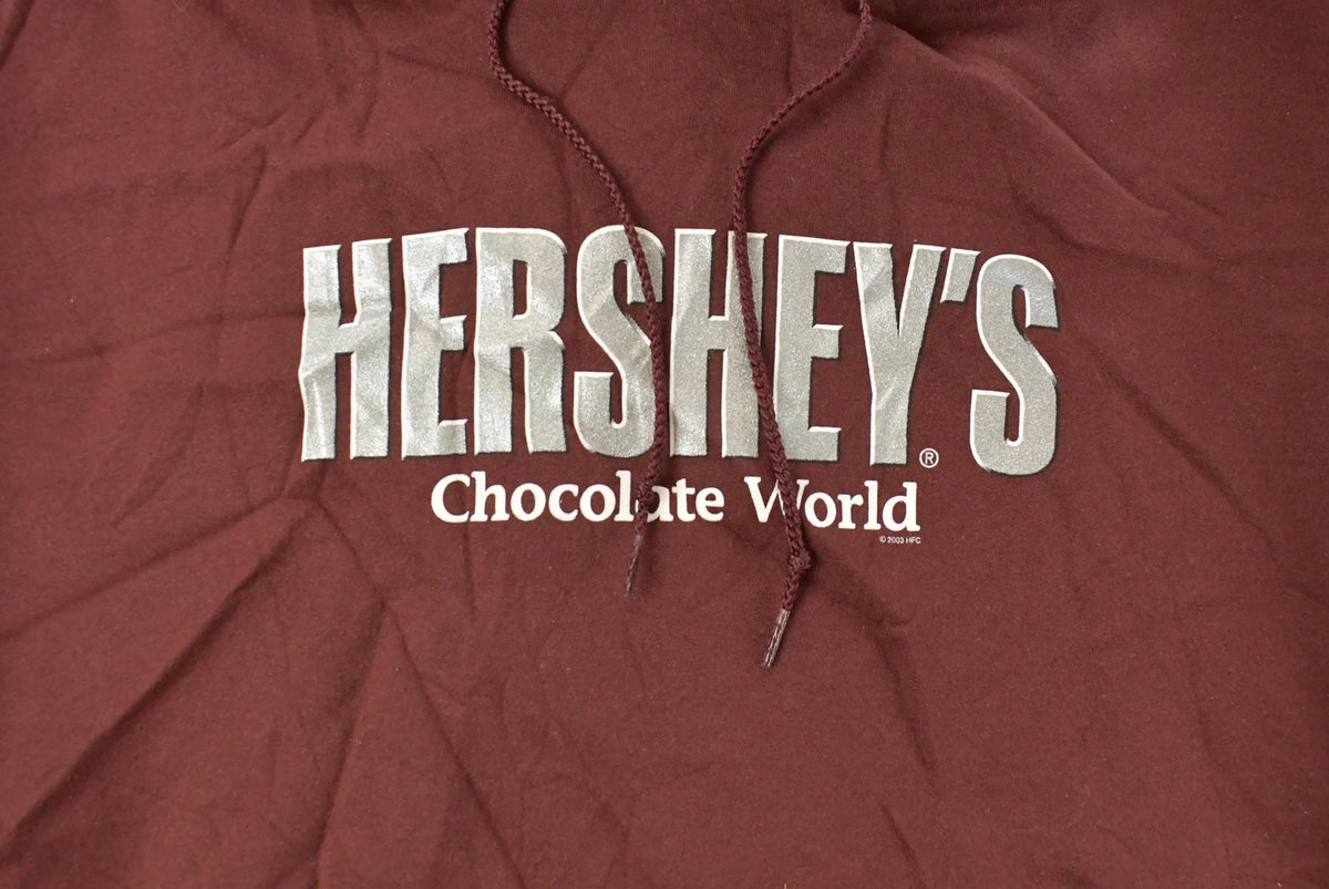 Vintage 1990s Hershey Chocolate Graphic Hoodie Sweatshirt Men's XL from propervintagecanada