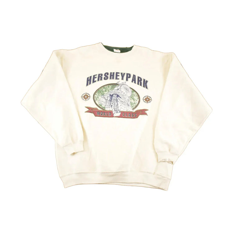 Vintage 1990s Hershey Park Double Collar Souvenir Crewneck Sweatshirt Men's L from propervintagecanada