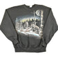 Vintage 1990s Hidden Wolves Outdoorsman Graphic Print Crewneck Sweatshirt Men's L from propervintagecanada