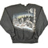 Vintage 1990s Hidden Wolves Outdoorsman Graphic Print Crewneck Sweatshirt Men&