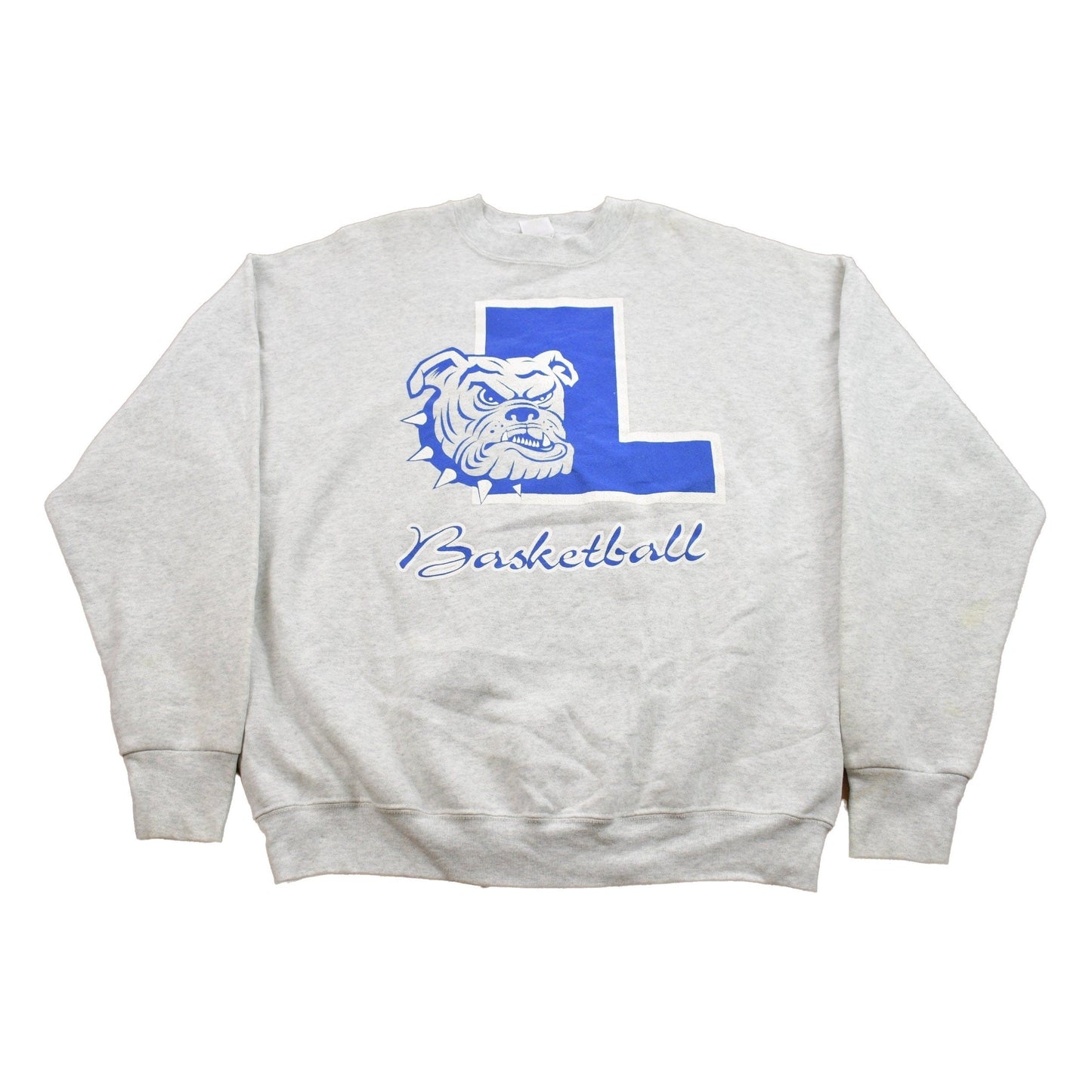 Vintage 1990s High School Basketball Bulldogs Graphic Collegiate Crewneck / Sportswear / Americana from propervintagecanada