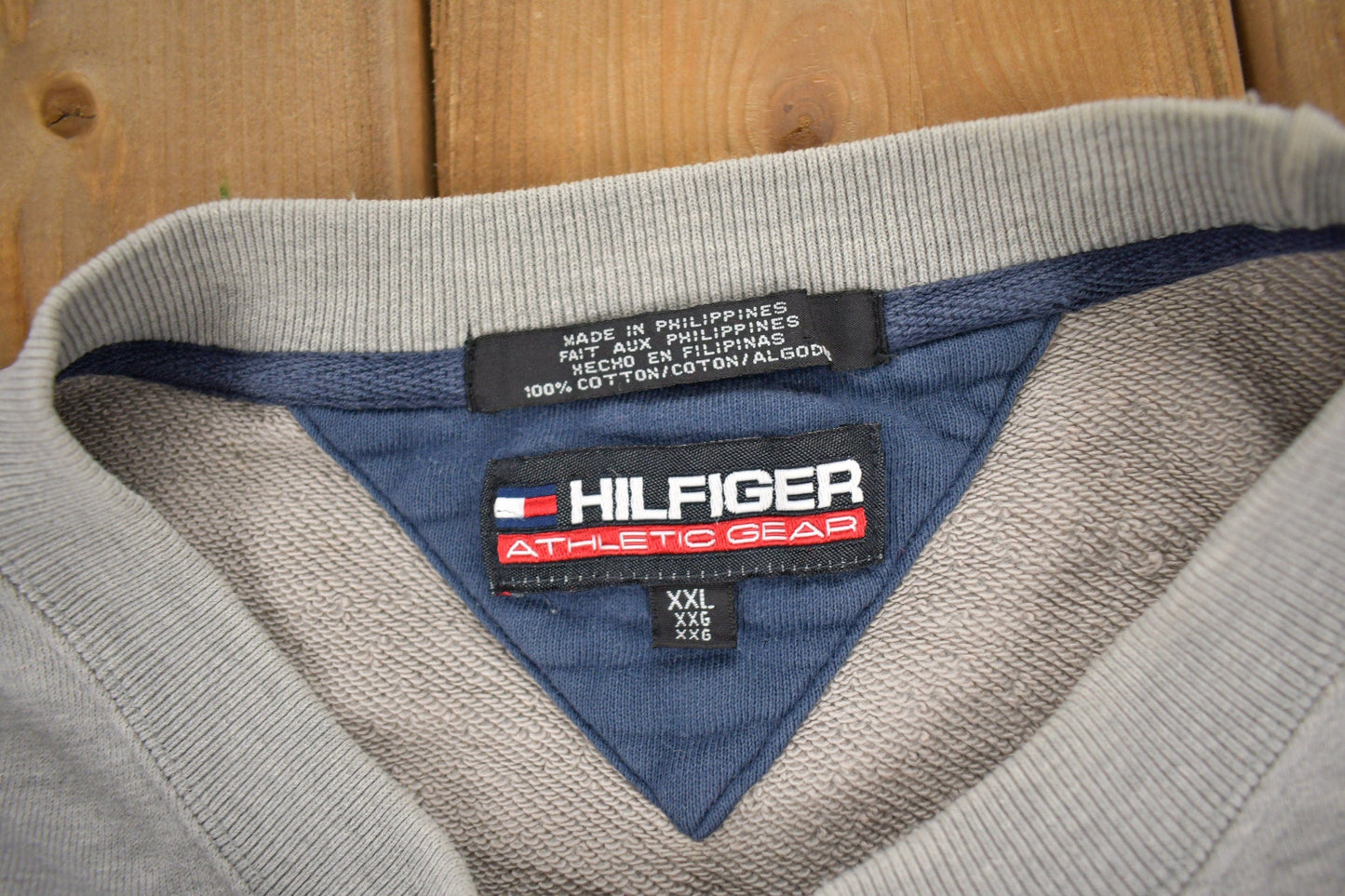 Vintage 1990s Hilfiger Athletic Gear Crewneck Sweatshirt Men's 2XL from propervintagecanada