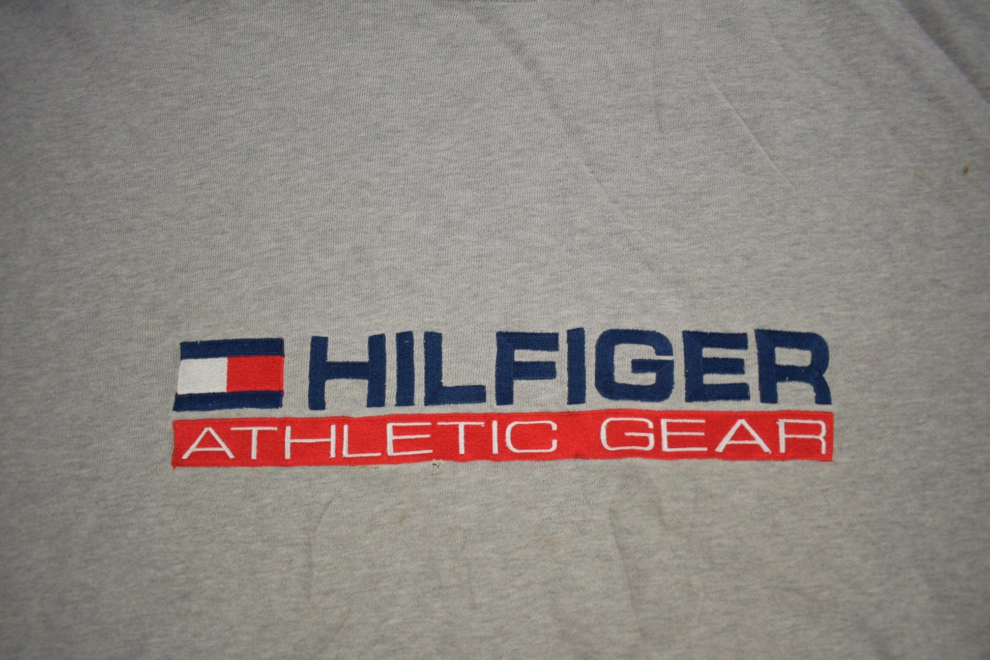 Vintage 1990s Hilfiger Athletic Gear Crewneck Sweatshirt Men's 2XL from propervintagecanada