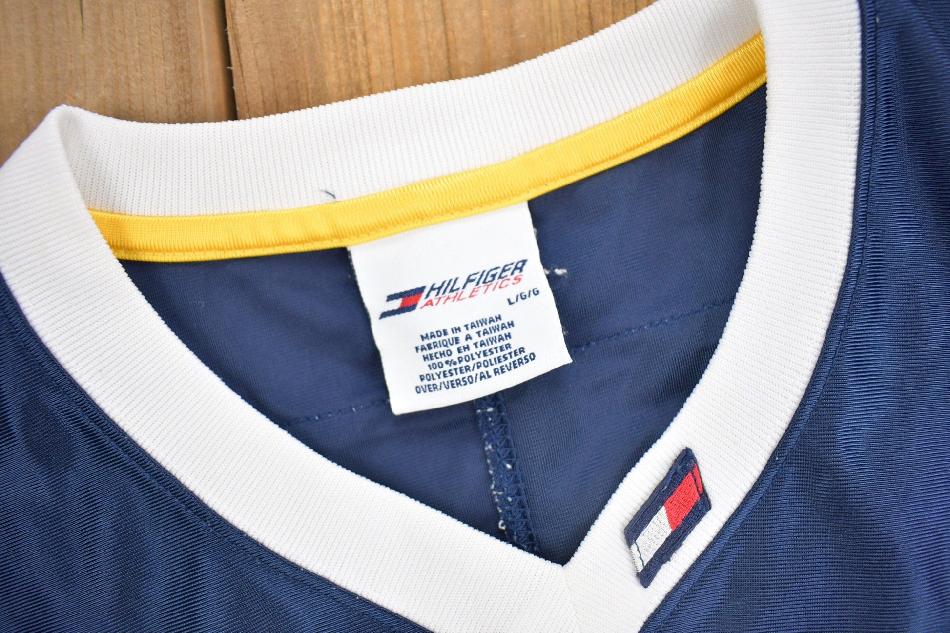 Vintage 1990s Hilfiger Athletics Football Jersey from propervintagecanada