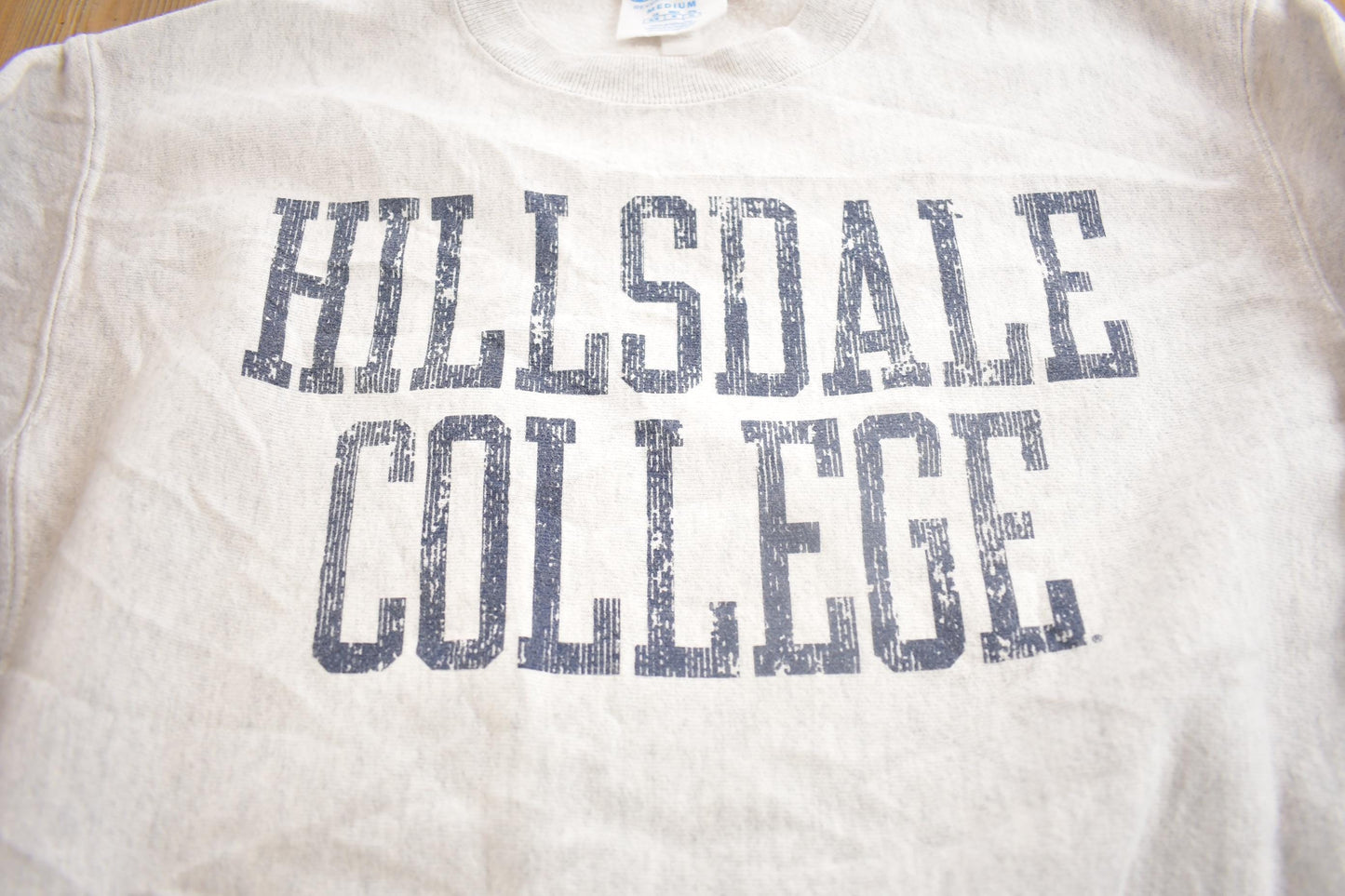 Vintage 1990s HIllsdale College Champion Reverse Weave Crewneck Made In USA Men's Medium from propervintagecanada