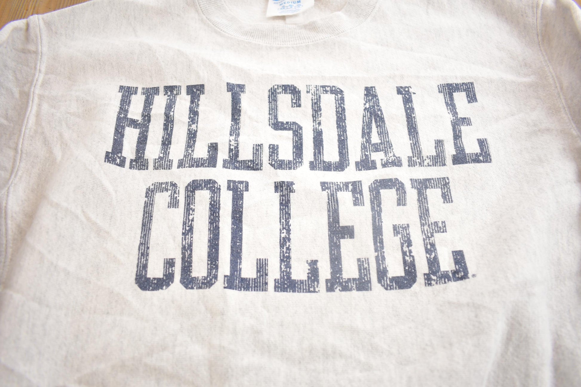 Vintage 1990s HIllsdale College Champion Reverse Weave Crewneck Made In USA Men's Medium from propervintagecanada