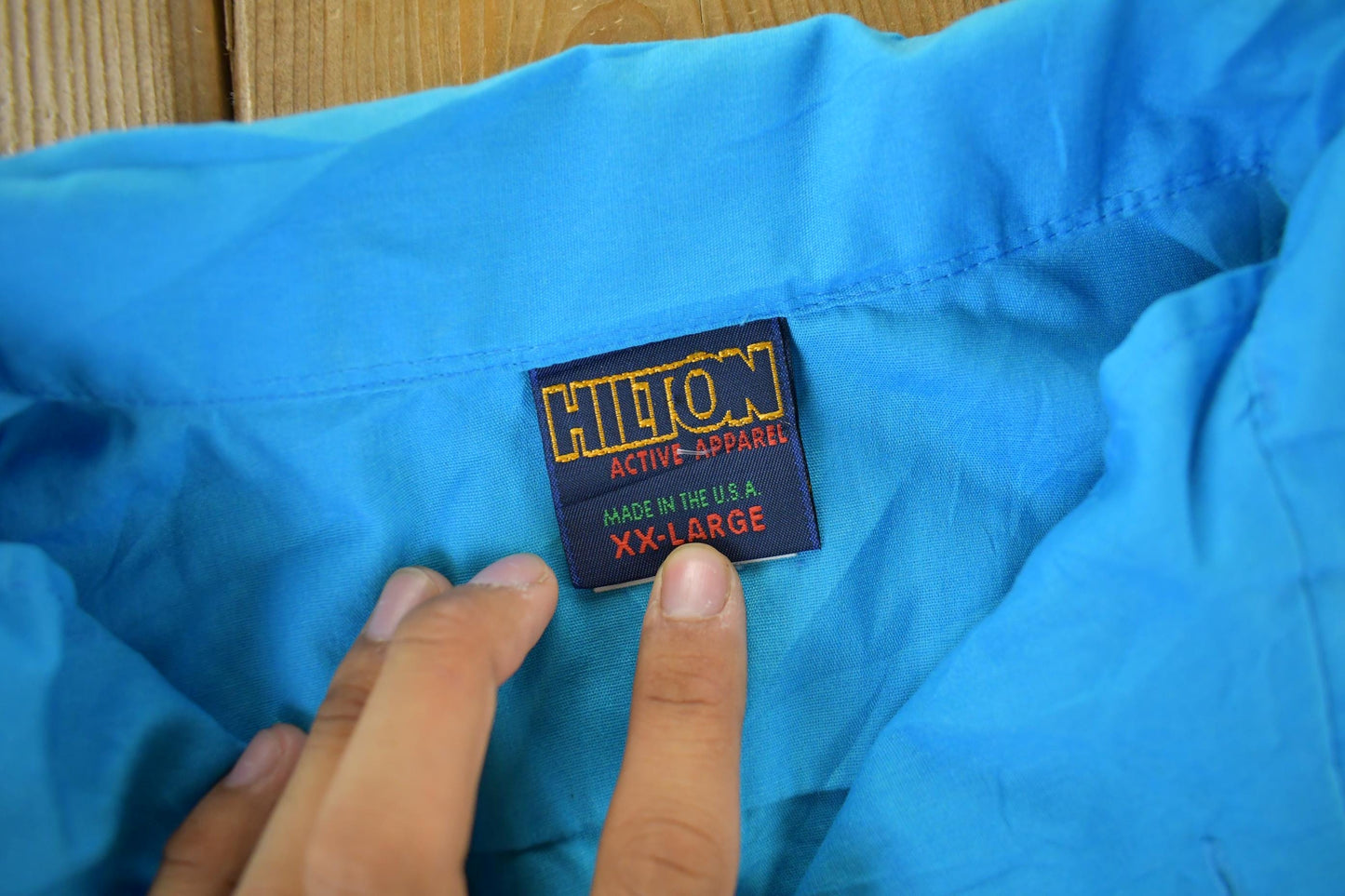 Vintage 1990s Hilton Active Apparel Bowling Shirt Men's 2XL from propervintagecanada