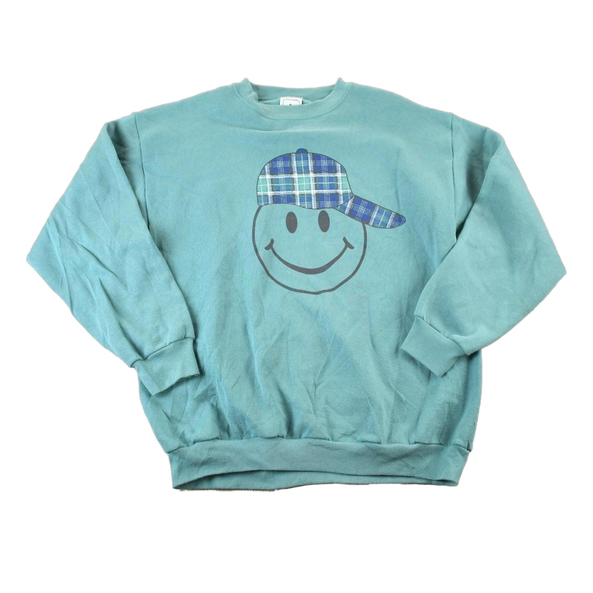 Vintage 1990s Hip Hop Happyface Souvenir Crewneck Sweatshirt Men's Large from propervintagecanada