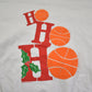 Vintage 1990s " Ho Ho Ho" Basketball Textured Crewneck Sweatshirt Men's XL from propervintagecanada