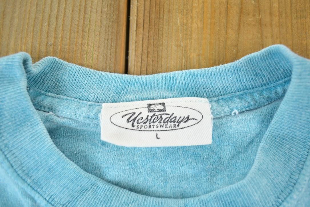 Vintage 1990s Hobe Sound Florida Souvenir Single Stitch Graphic Print T-Shirt Men's Large from propervintagecanada