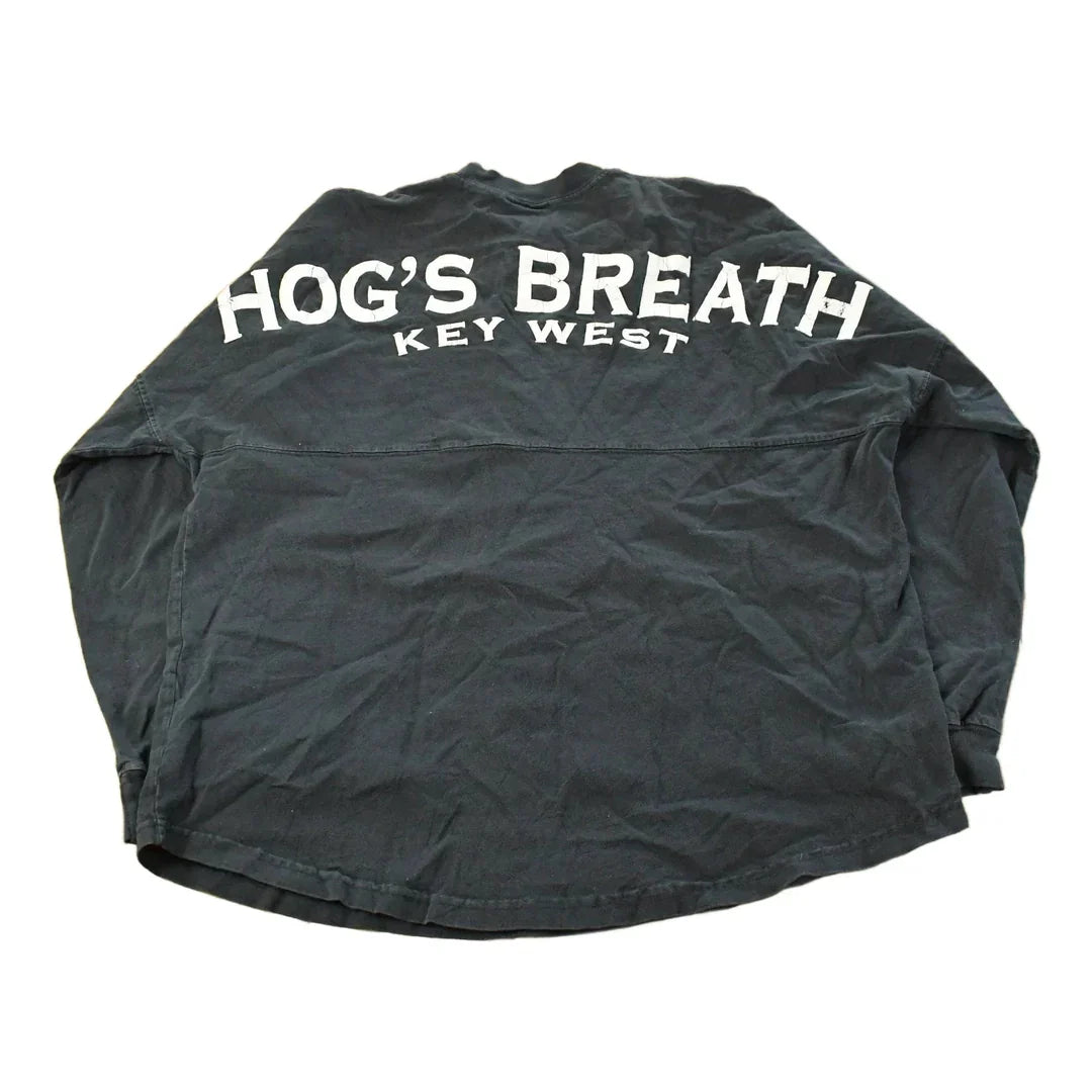 Vintage 1990s Hogs Breath Saloon Key West Florida Souvenir Long Sleeve T-Shirt Men's L / Streetwear / Vacation Tee / Travel T Shirt from propervintagecanada