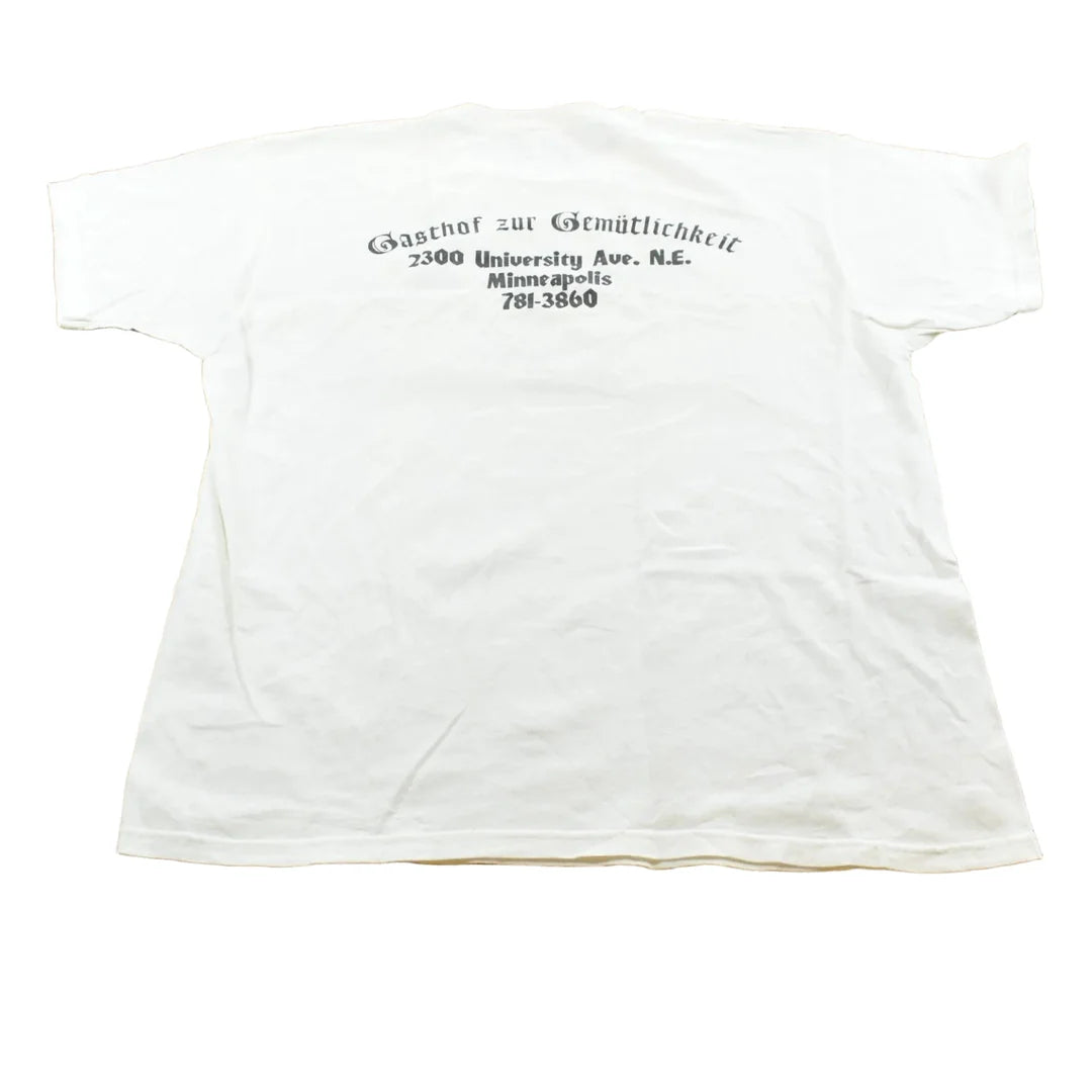 Vintage 1990s Hoi Hoi Hoi German Inn Minneapolis Minnesota Souvenir T-Shirt Men's L from propervintagecanada