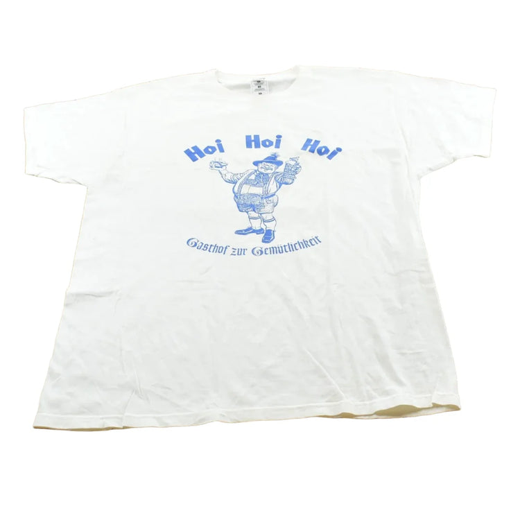 Vintage 1990s Hoi Hoi Hoi German Inn Minneapolis Minnesota Souvenir T-Shirt Men's L from propervintagecanada